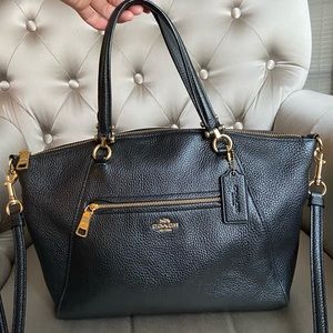 Coach Prairie Satchel - Black Leather